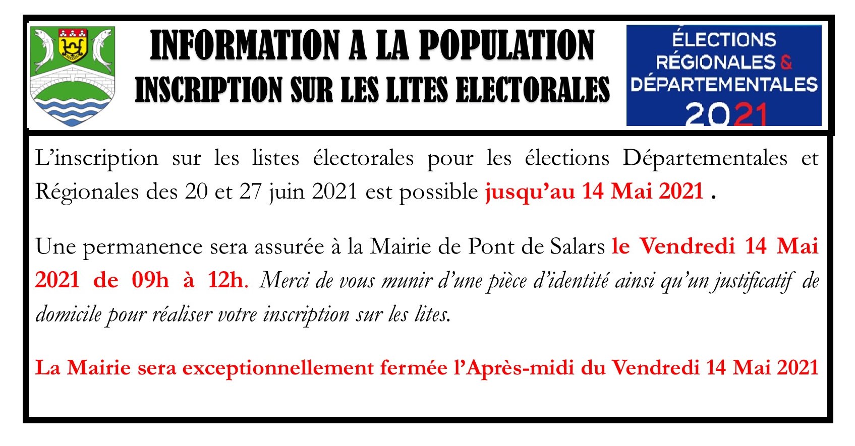 Lire la suite à propos de l’article Inscription sur les listes électorales