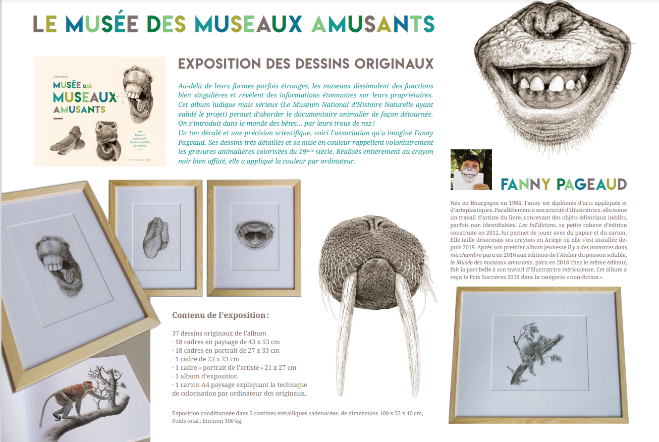 Lire la suite à propos de l’article Exposition  »Le musée des museaux amusants » à l’office de Tourisme à Pont de Salars