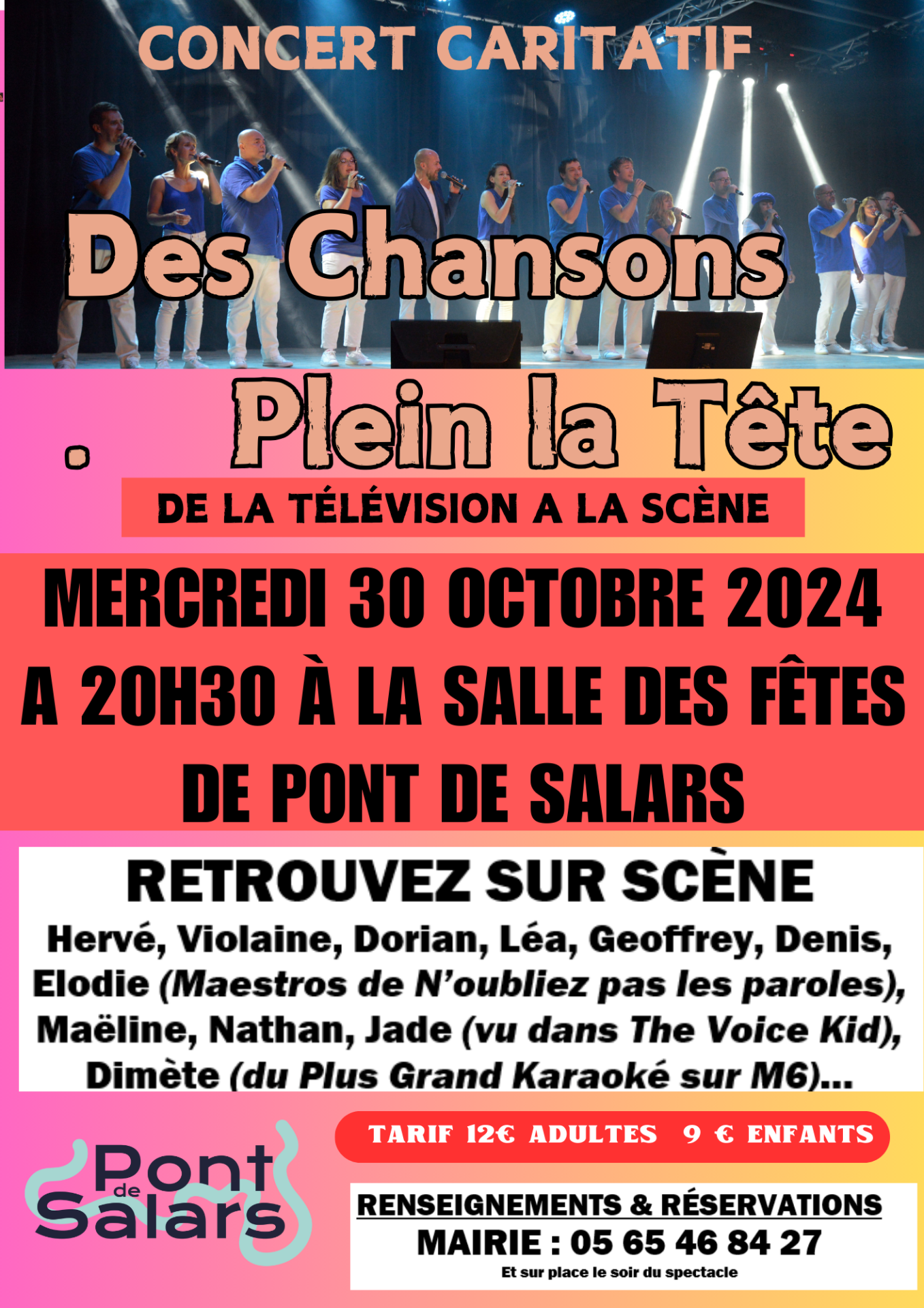 Lire la suite à propos de l’article DES CHANSONS PLEIN LA TETE MERCREDI 30 OCTOBRE 2024 21H